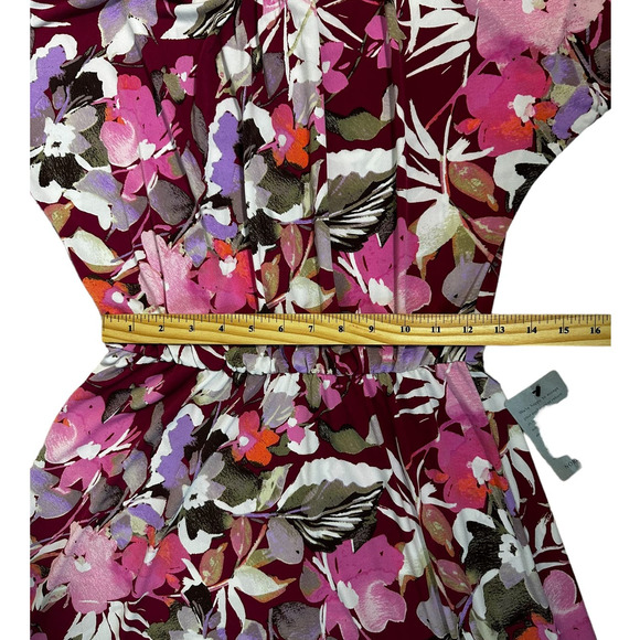 Maggy London Floral Dress Size 2 NWT Berry Pink - Picture 11 of 13